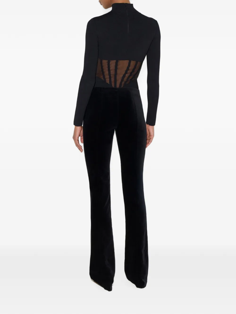 Elisabetta Franchi Gebreide body Zwart