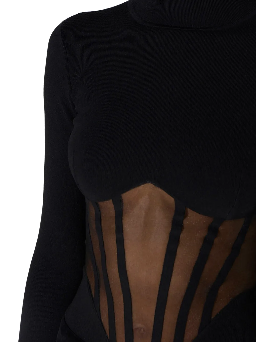 Elisabetta Franchi Gebreide body Zwart