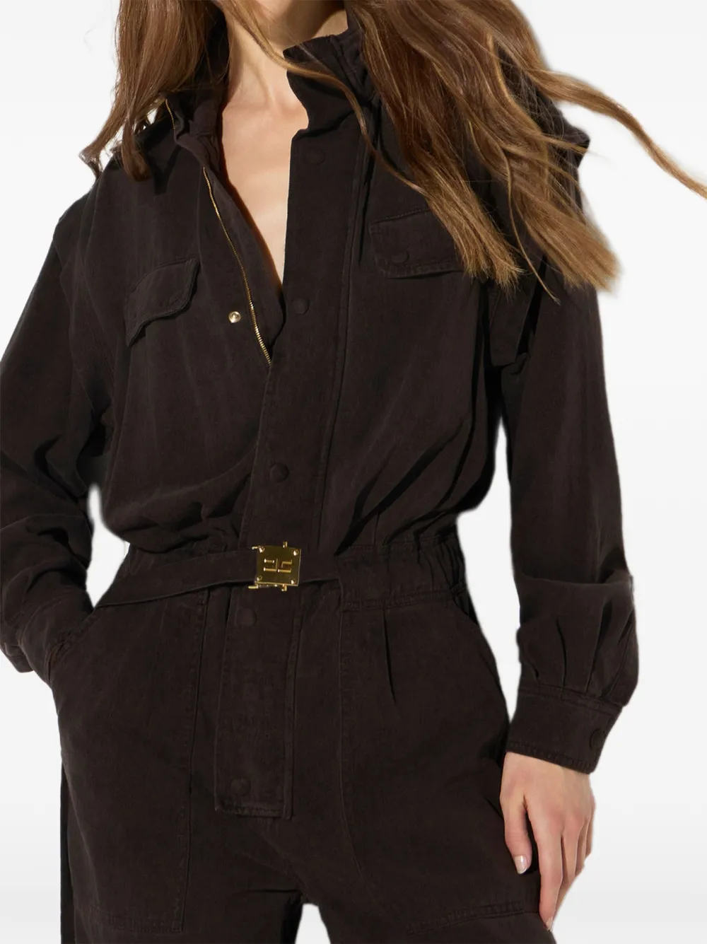 Elisabetta Franchi Denim jumpsuit Bruin