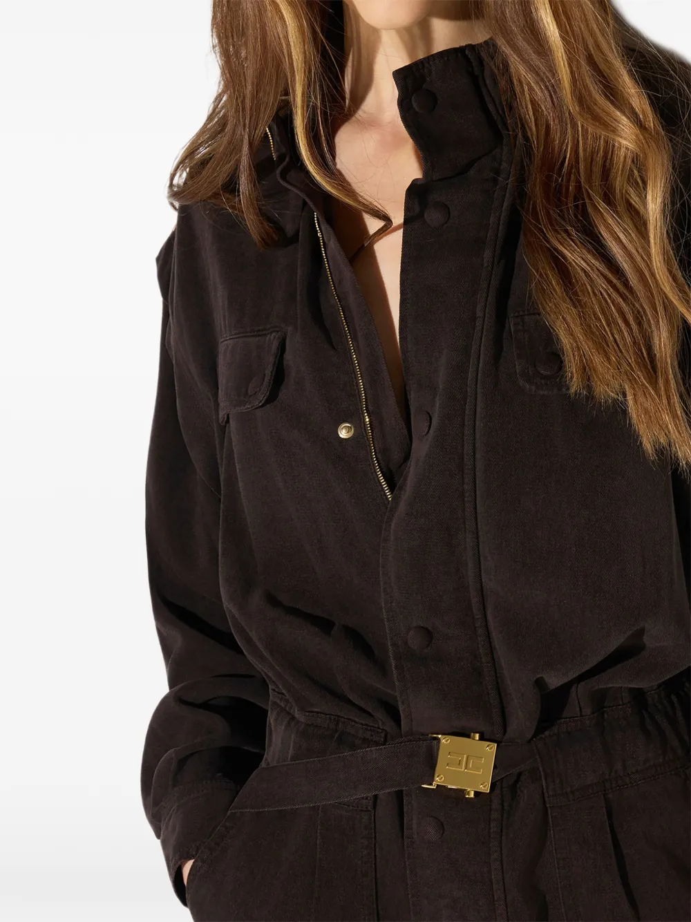 Elisabetta Franchi Denim jumpsuit Bruin