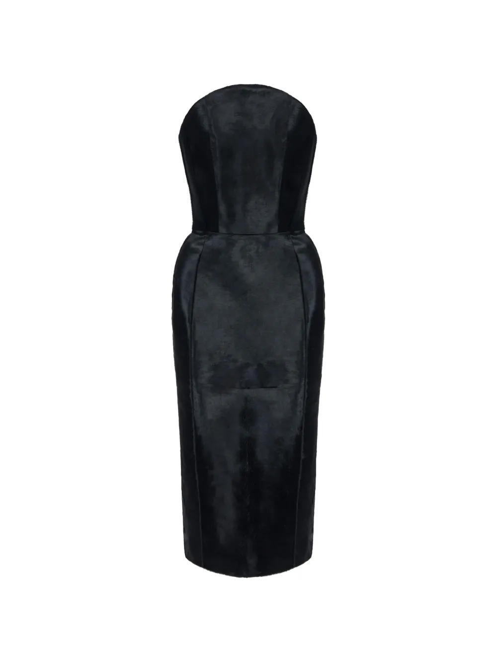 Elisabetta Franchi Leather Dress In Schwarz