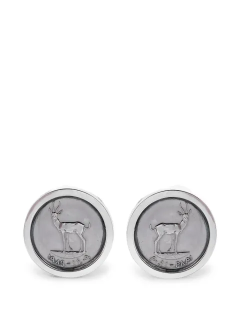 Zamani Jewelry pendientes con motivo de moneda