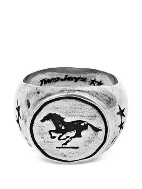 TWOJEYS Galloping Signet ring