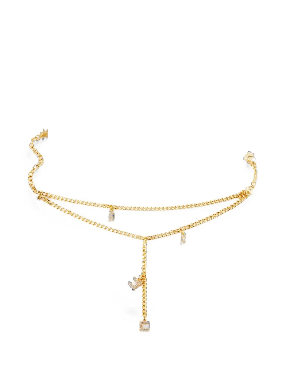 Elisabetta Franchi Fußkette mit Anhängern - Gold