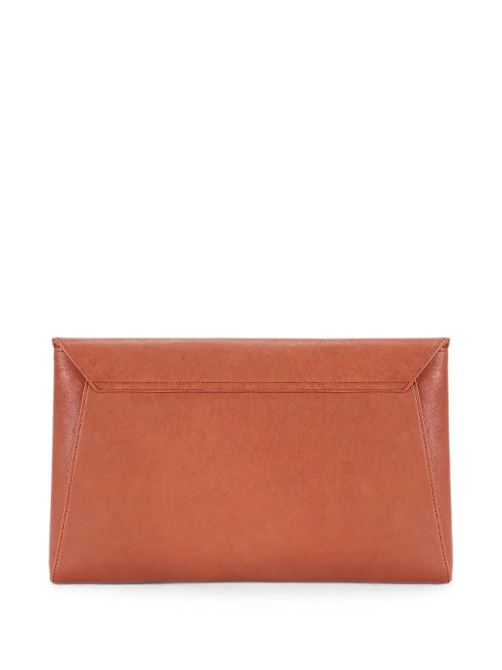 Elisabetta Franchi Leren clutch Bruin