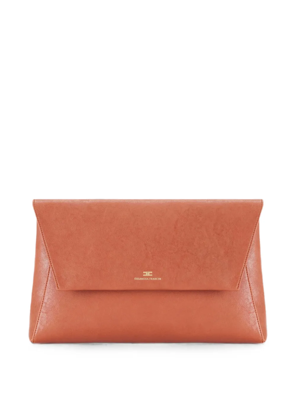 Elisabetta Franchi Clutch in pelle - Marrone