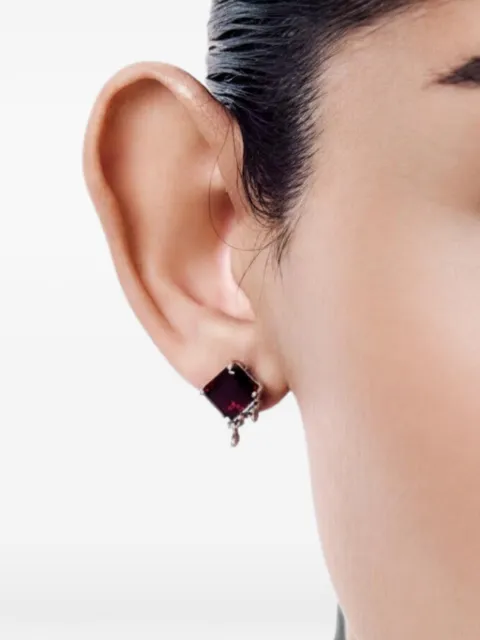 SAPFIRA Fiery drip-detail earrings