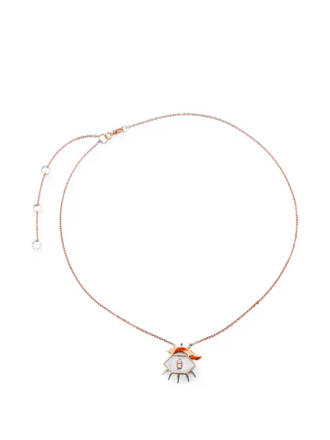 Maveroc  Behind Her Eyes diamond and mother-of-pearl necklace