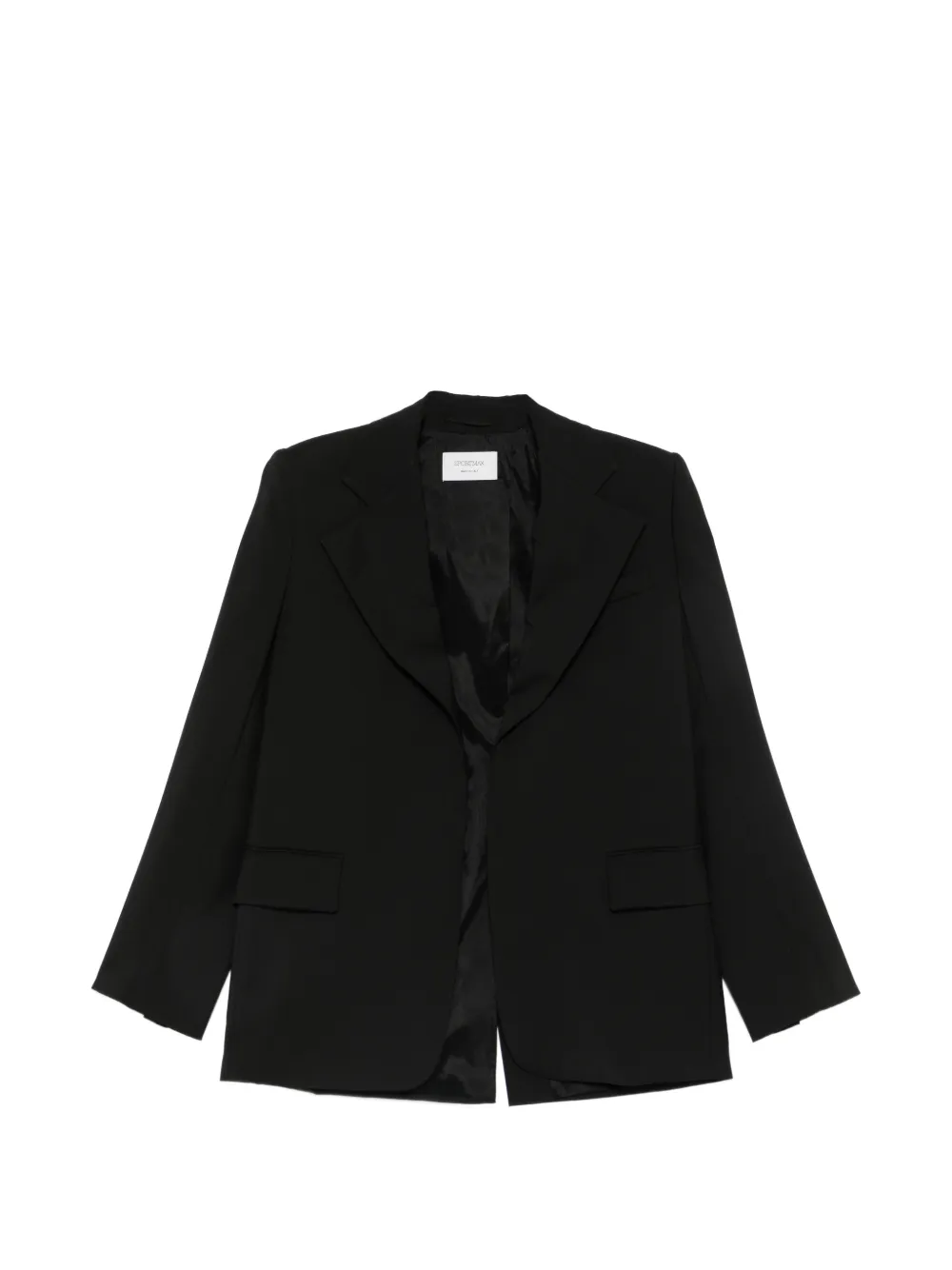 Sportmax Tenace peak-lapel single-breasted blazer - Schwarz