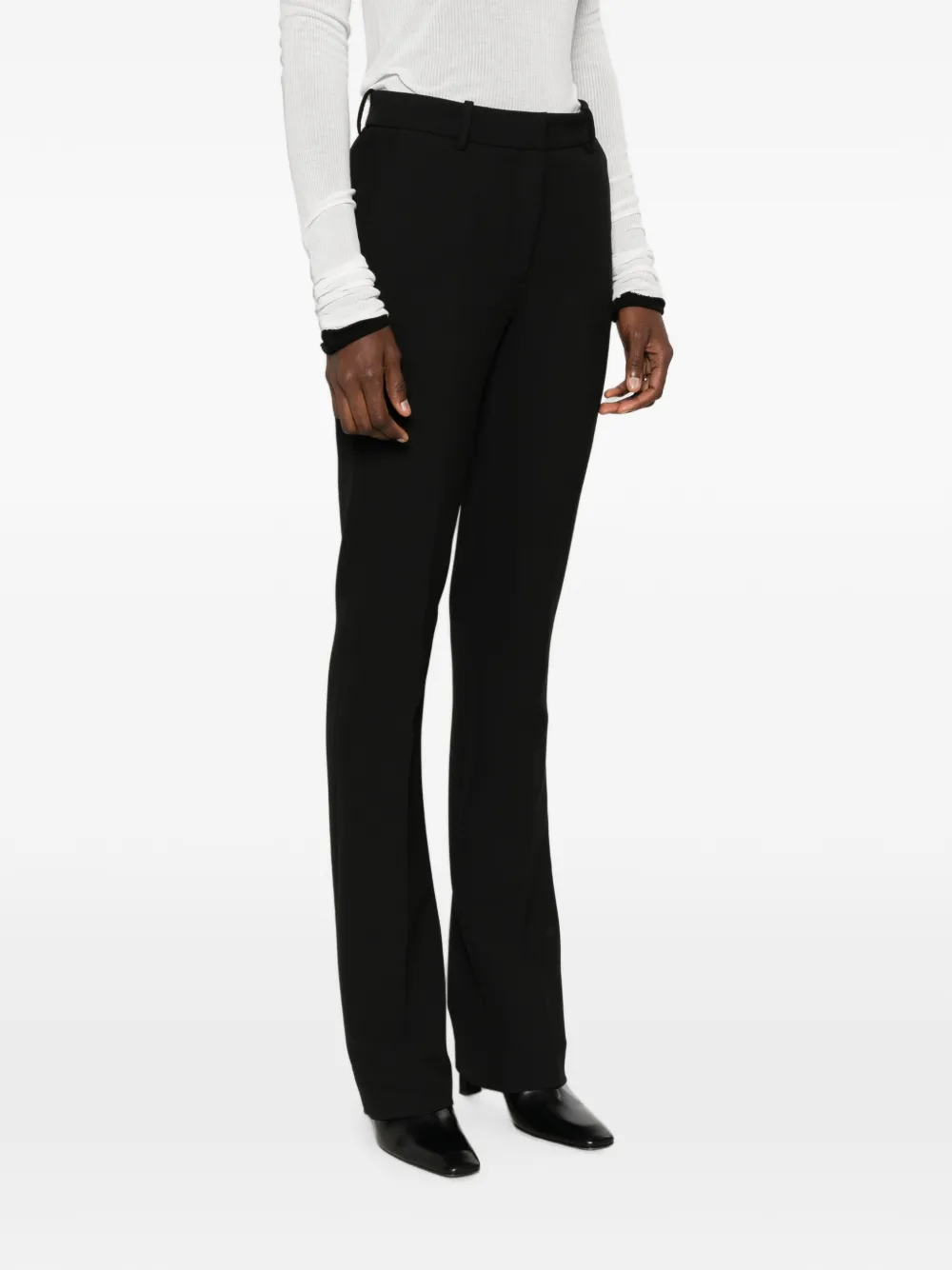 IRO Mid waist pantalon Zwart