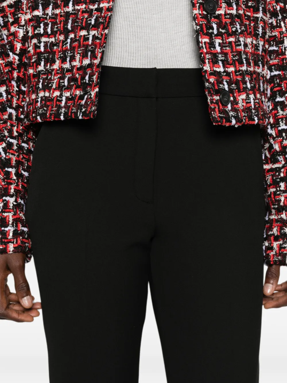 IRO Mid waist pantalon Zwart