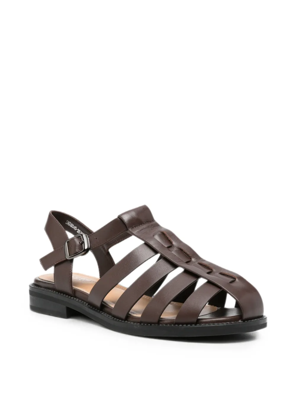 SERGIO MORETTI FIRENZE buckle-fastening cage sandals Bruin