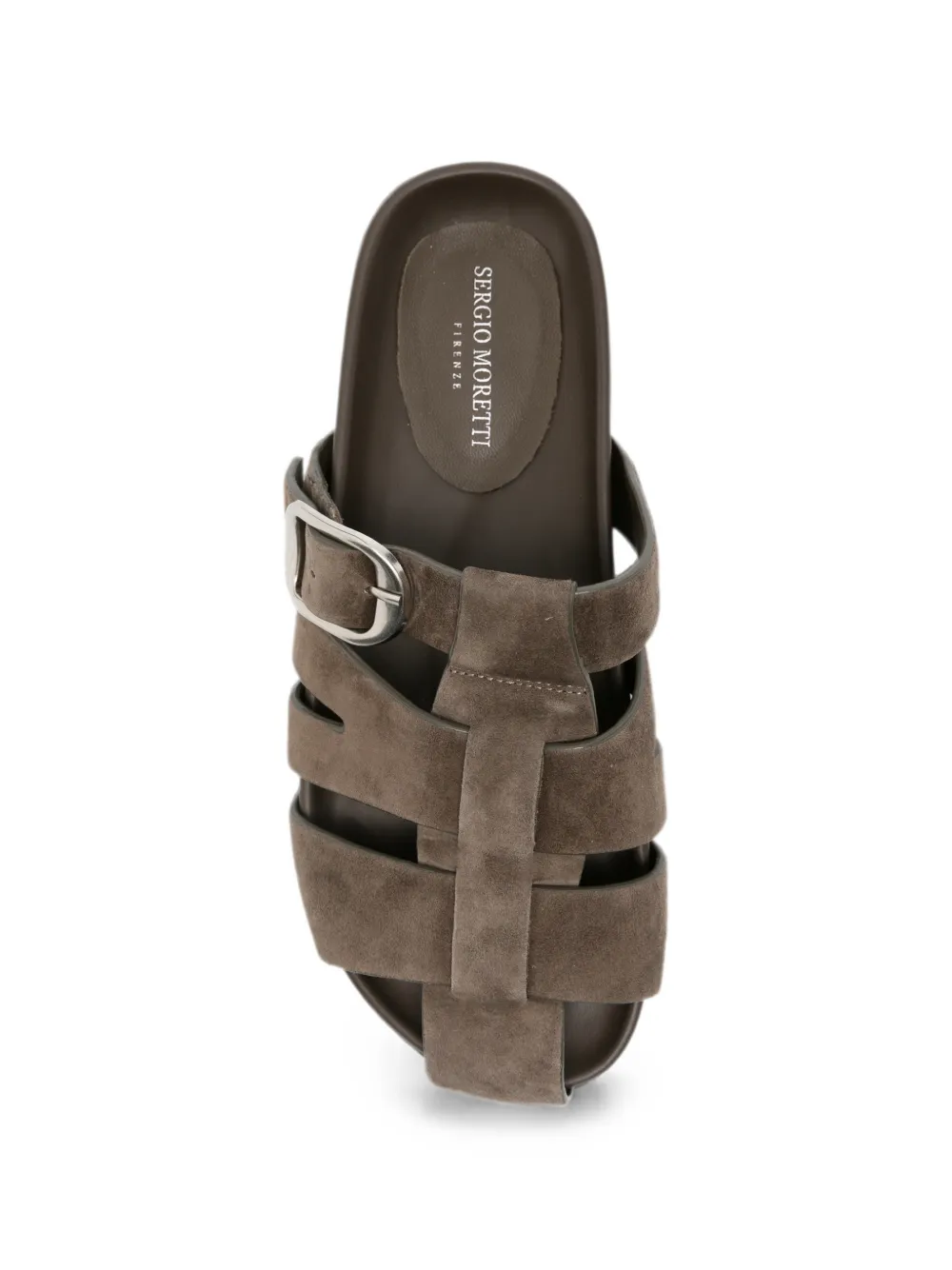 SERGIO MORETTI FIRENZE buckle-fastening caged sandals Bruin