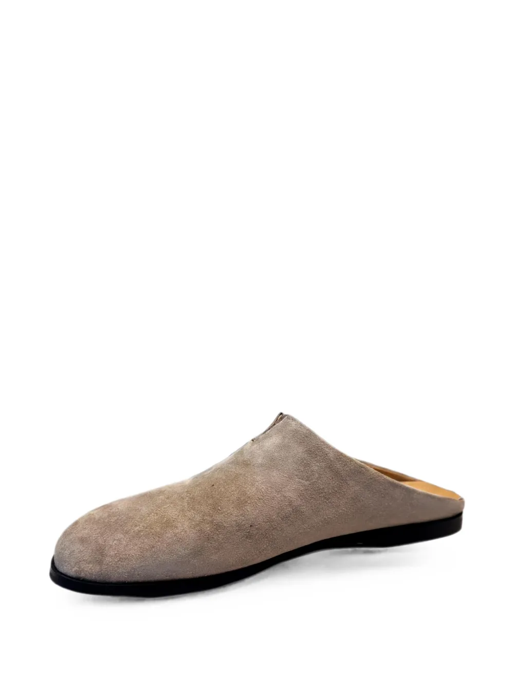 SERGIO MORETTI FIRENZE suede slip-on flat mules Beige