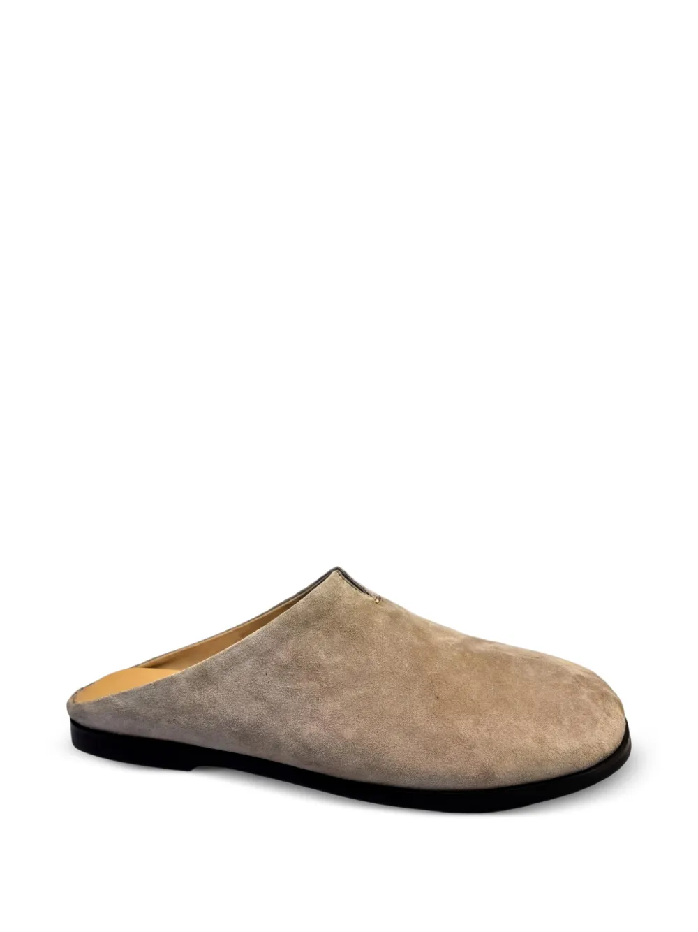 SERGIO MORETTI FIRENZE suede slip-on flat mules - Toni neutri