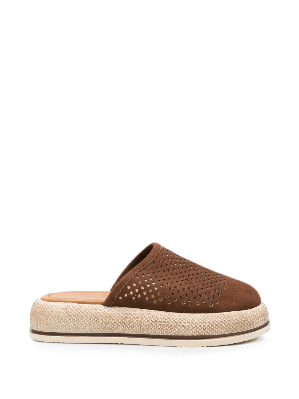 SERGIO MORETTI FIRENZE Mules traforate - Marrone