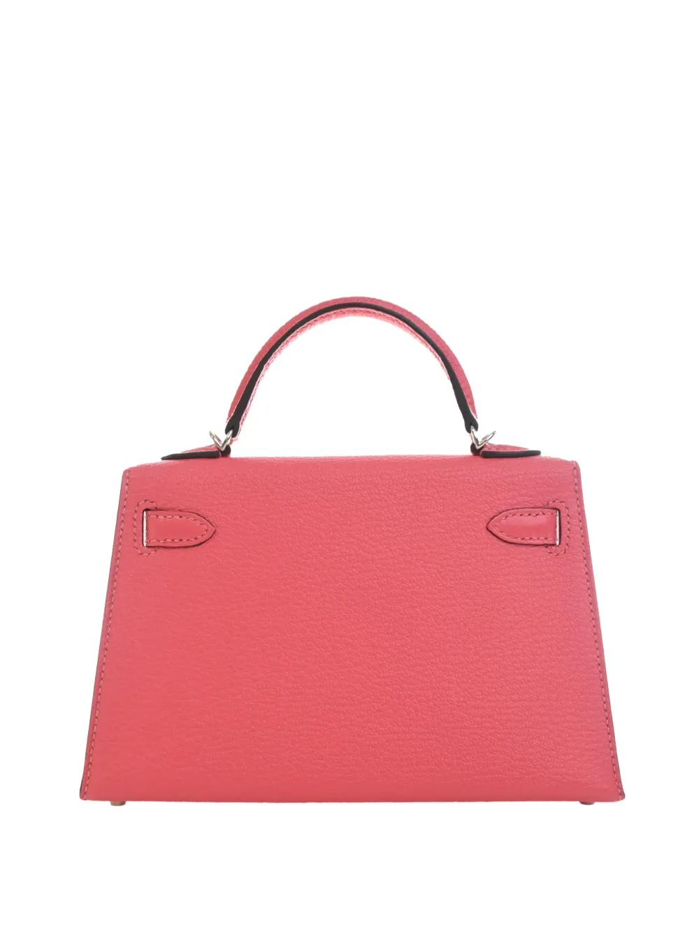 Hermès Pre-owned 2019 Mini Chevre Mysore Kelly II Sellier 20 Satchel in Pink, view 3