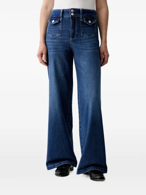 Mos Mosh MMColette Nagato patch-pocket wide-leg jeans