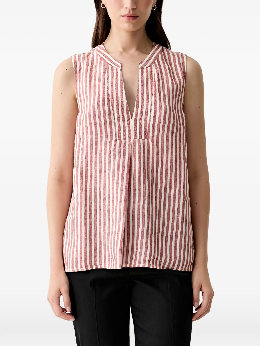 Pedro Del Hierro Vertical-stripe Sleeveless Top In Pattern