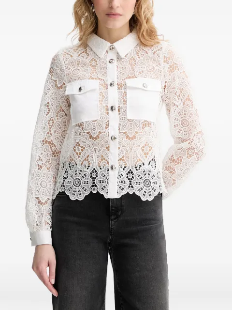 Morgan camisa de encaje floral