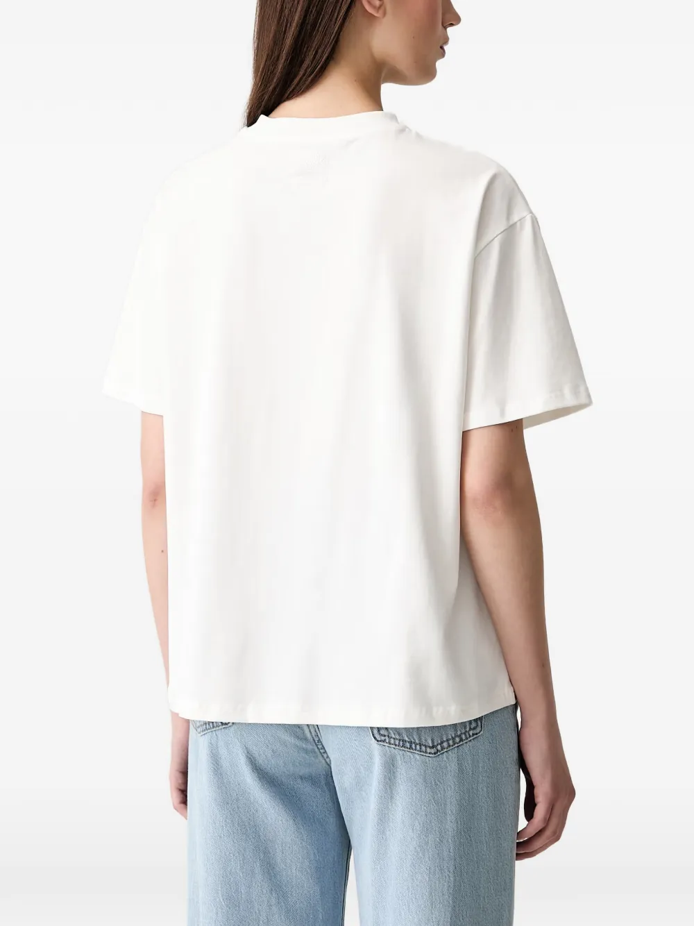 Never Fully Dressed Kiwi-print T-shirt In White