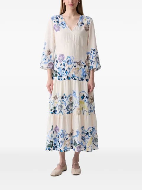 MUNTHE floral-print tiered maxi dress