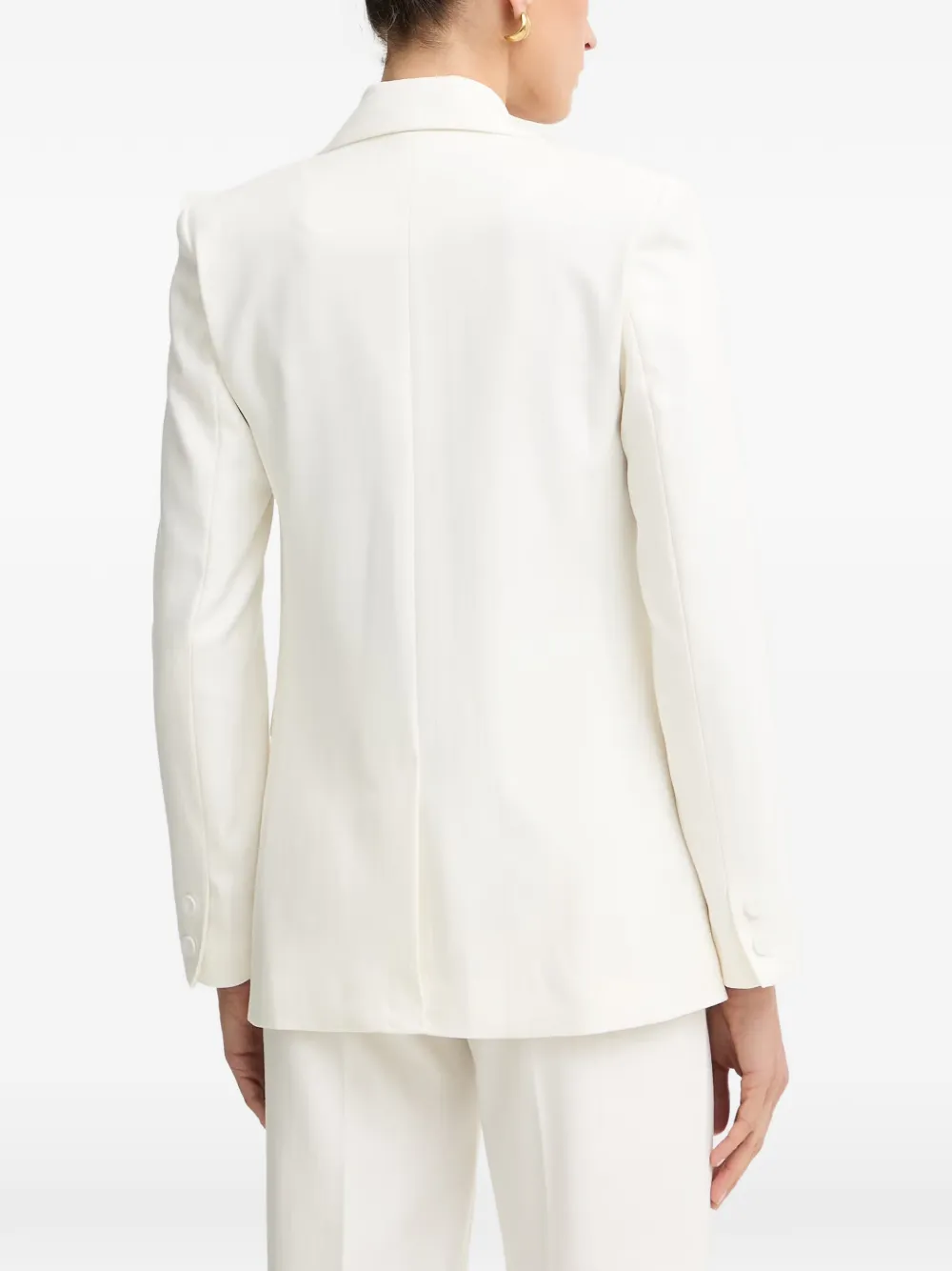 Morgan VCURL.F blazer met enkele rij knopen en gekerfde revers Beige