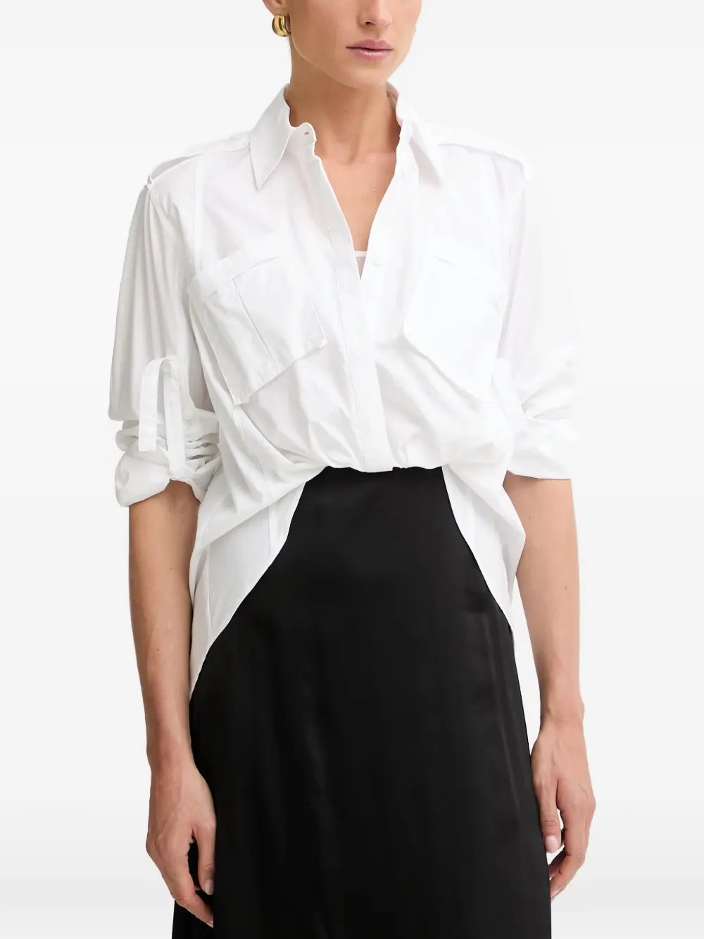 Silvian Heach Murris layered panelled midi dress - Black