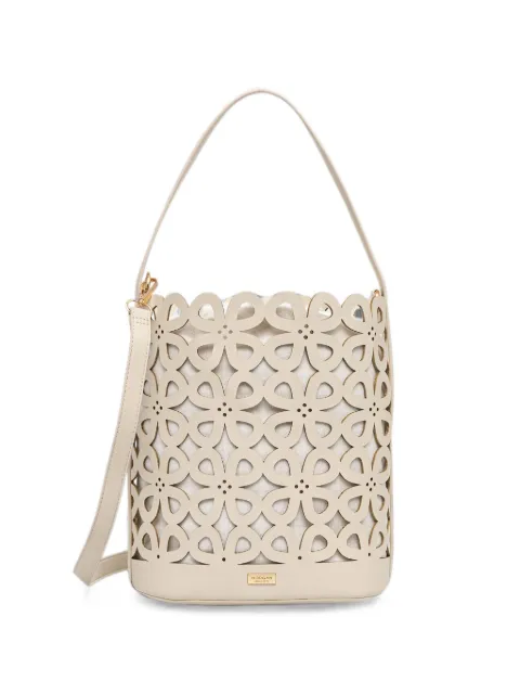 Morgan floral-pattern bucket bag