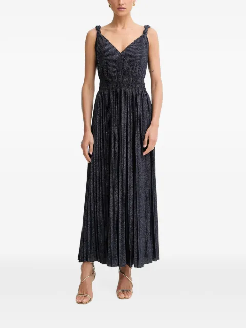 Morgan pleated maxi dress