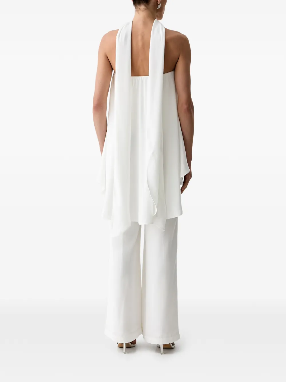 Morgan Gelaagde jumpsuit Wit