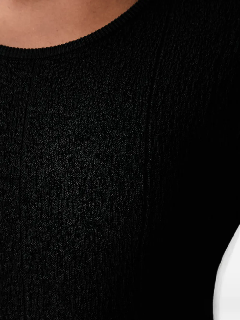 Sisley Flared maxi-jurk met gekreukt effect Zwart