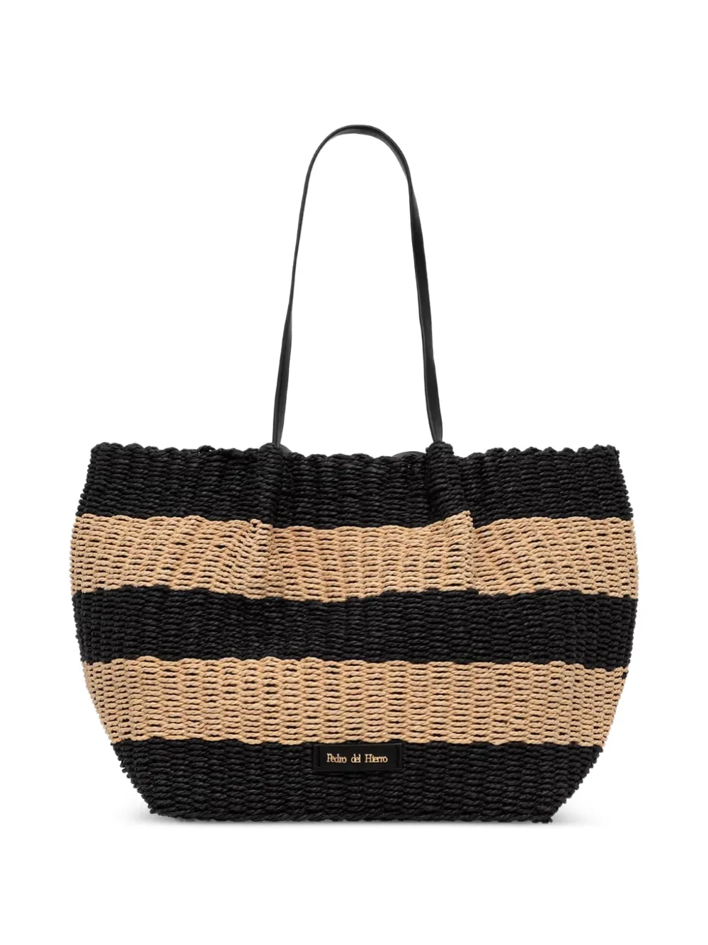Pedro Del Hierro striped woven beach bag