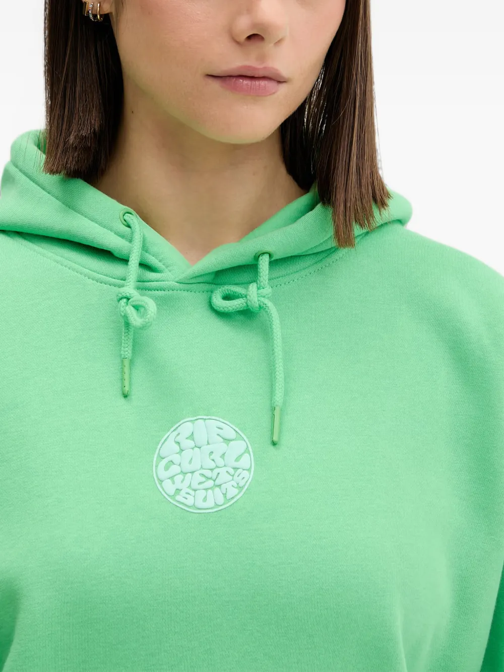 Rip Curl Hoodie met logopatch Groen