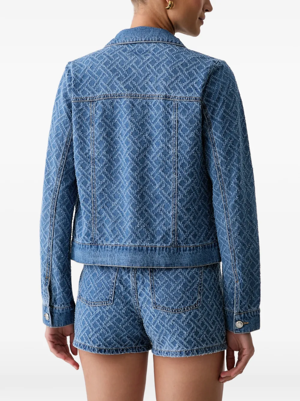 Morgan Denim jack Blauw