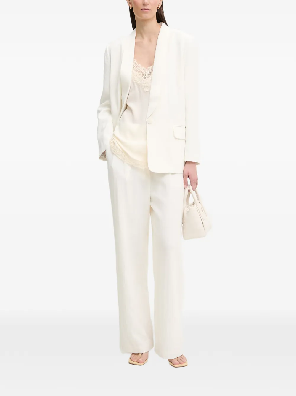 MUNTHE Blazer met sjaalkraag Beige