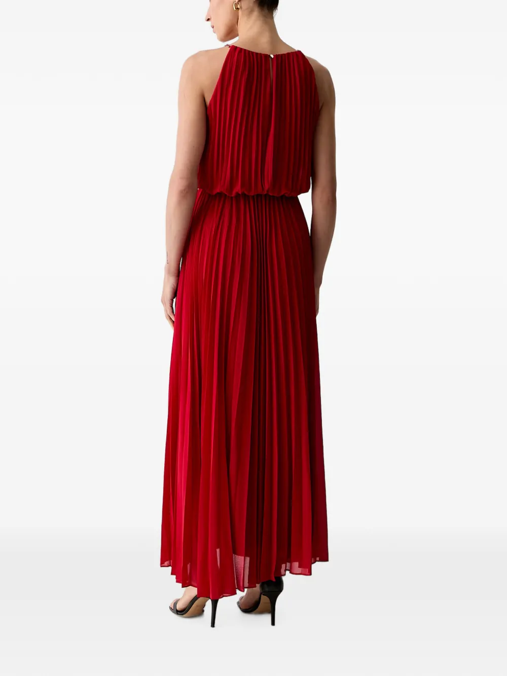 Morgan Geplooide maxi-jurk Rood