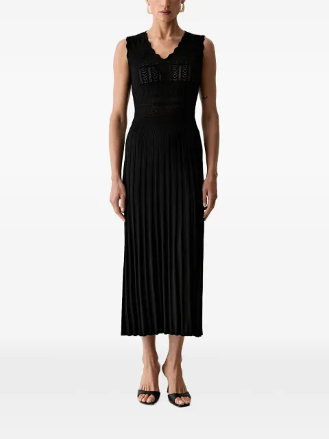 Morgan pleated midi dress