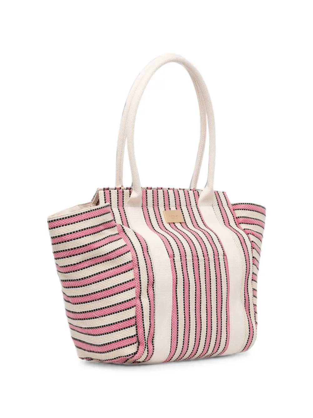 Morgan Shopper met logoplakkaat Wit