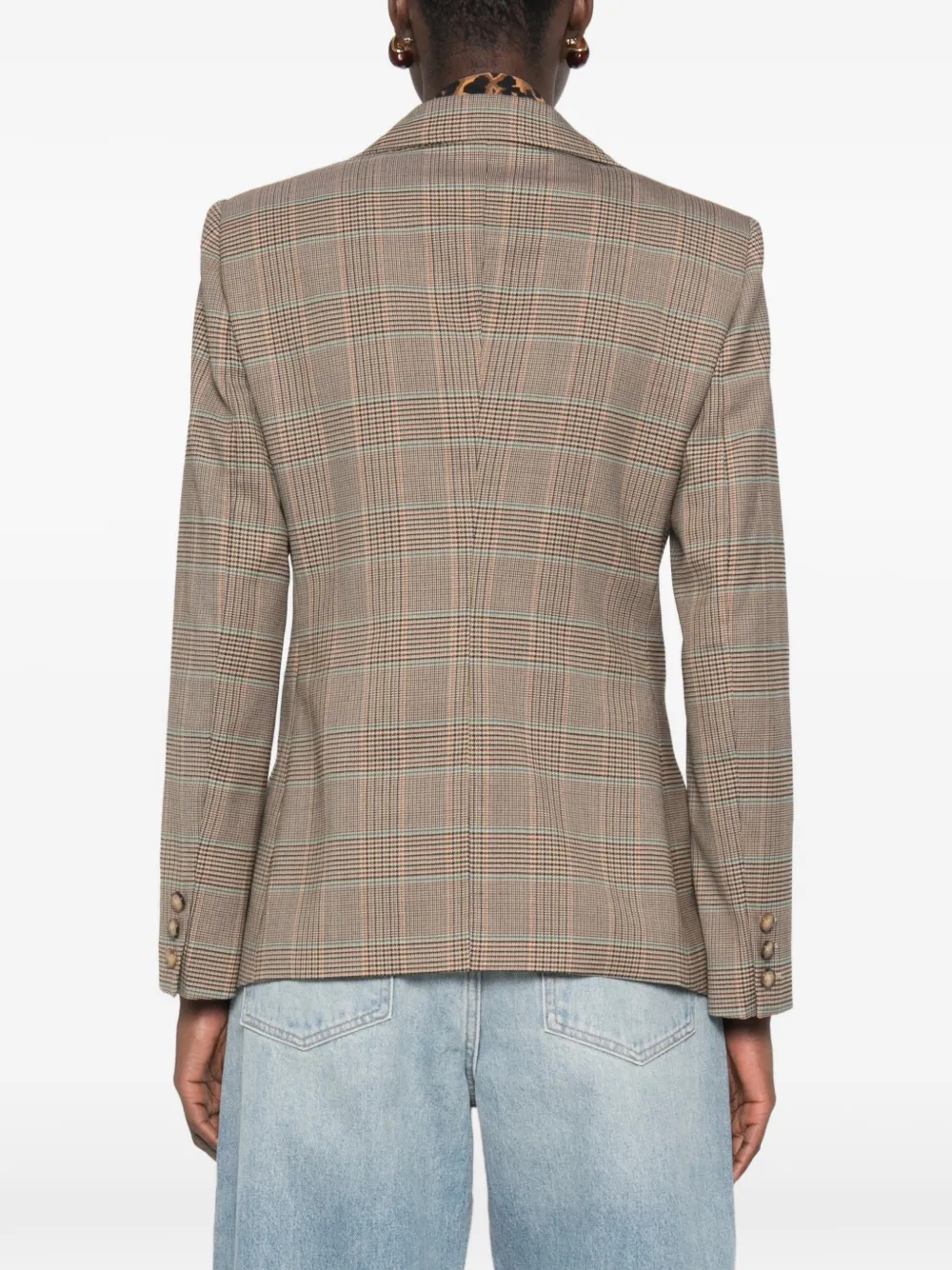 ETRO Geruite blazer Bruin