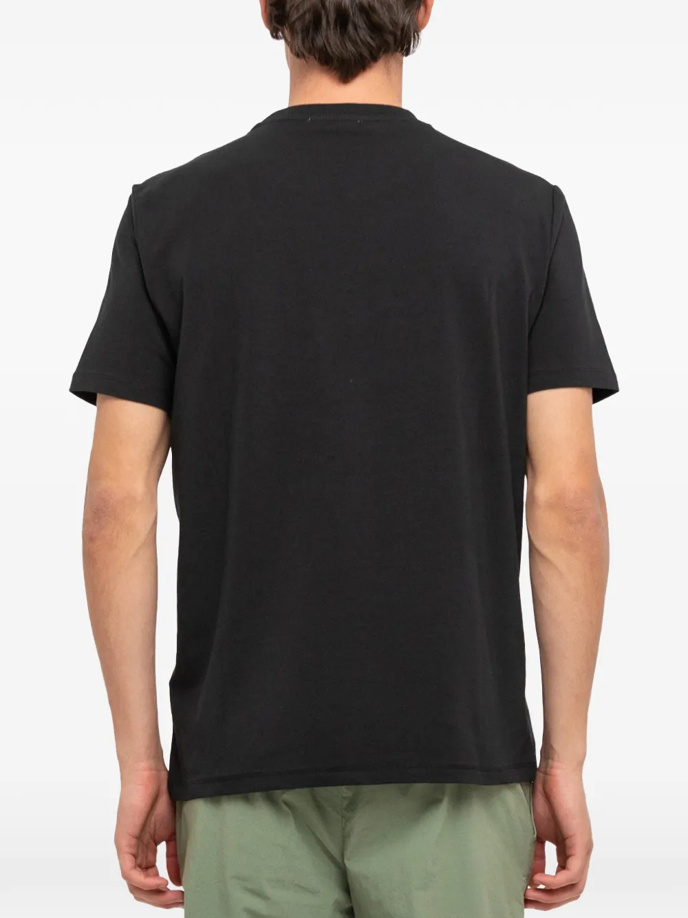 Manuel Ritz T-shirt met logoprint Zwart
