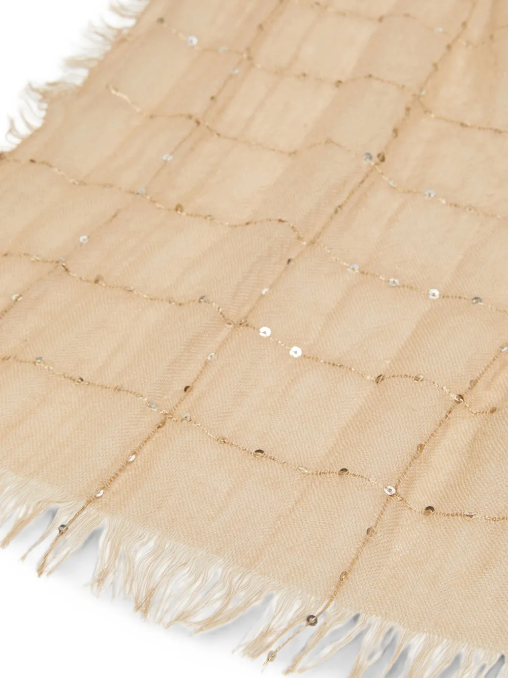 Pennyblack Sjaal verfraaid met pailletten Beige