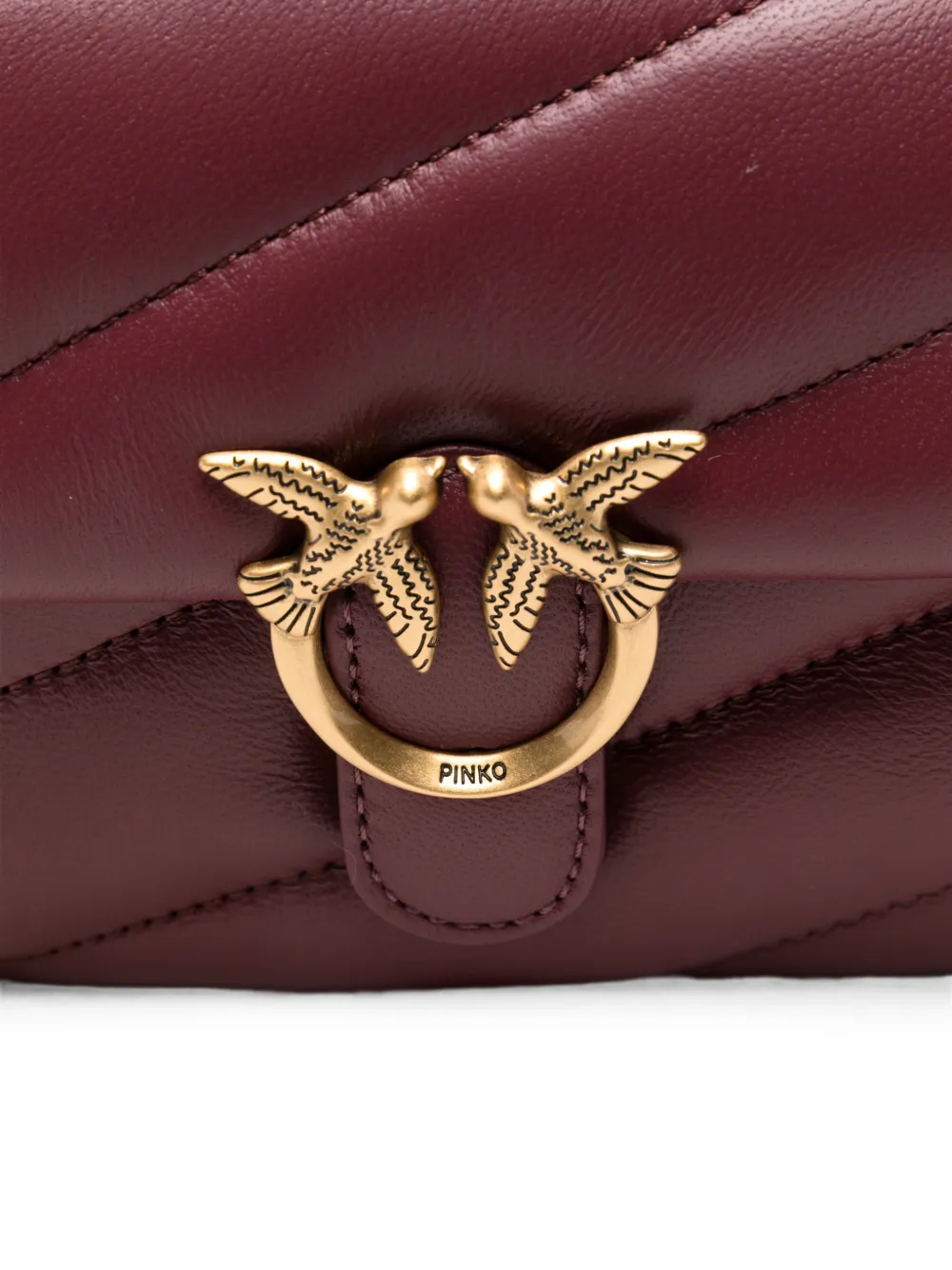 PINKO Kleine Love Puff Baby schoudertas Rood