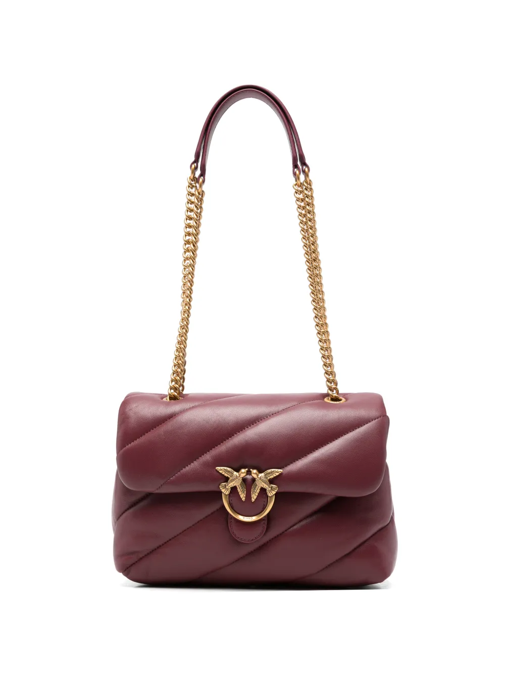 PINKO Love Birds quilted shoulder bag - Rot