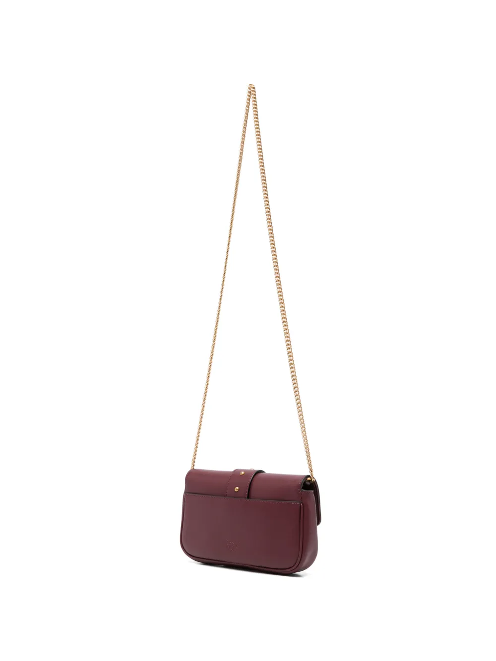 PINKO Escape love birds kleine leren schoudertas Rood