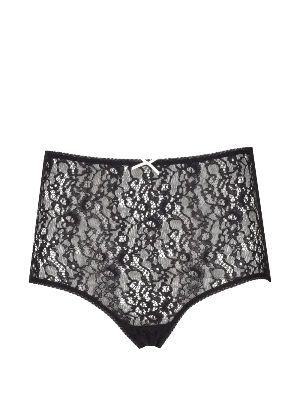 Laura Urbinati Slip mit Spitzeneinsätzen - Schwarz