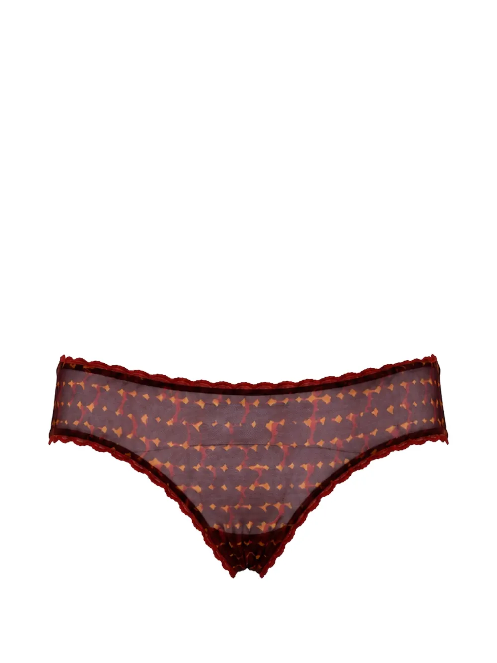 Laura Urbinati Slip con stampa geometrica - Rosso