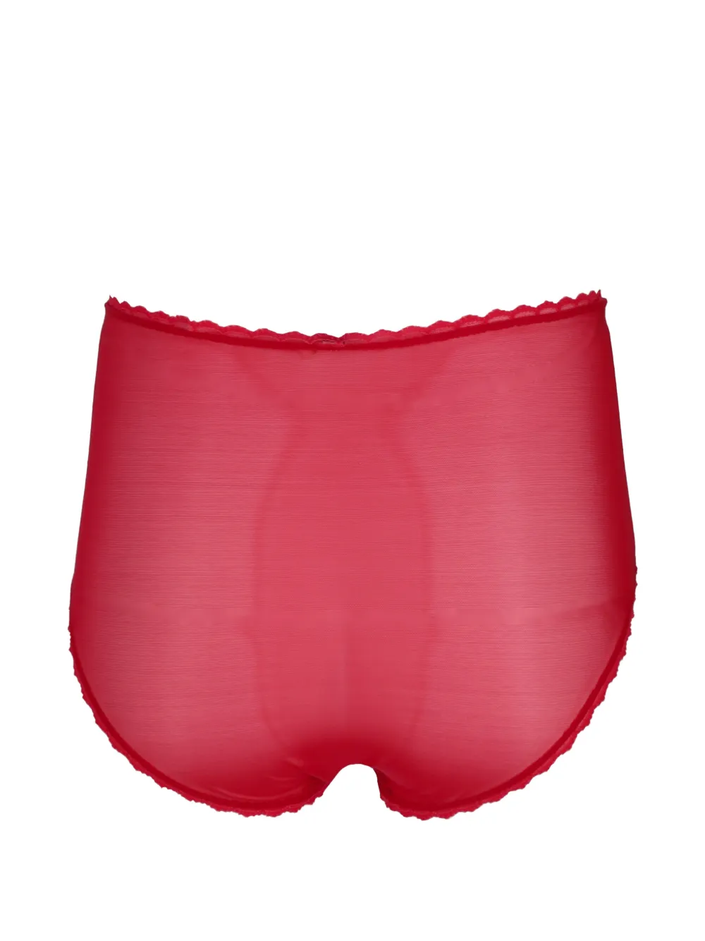 Laura Urbinati Tulen slip met strik-detail Rood
