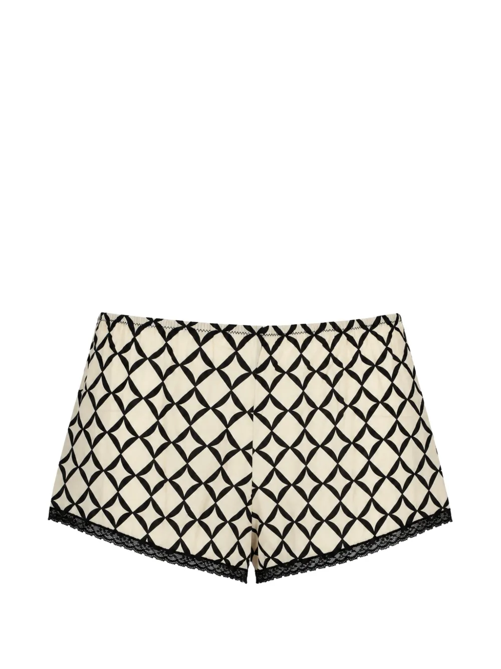 Laura Urbinati Culottes mit geometrischem Print - Nude