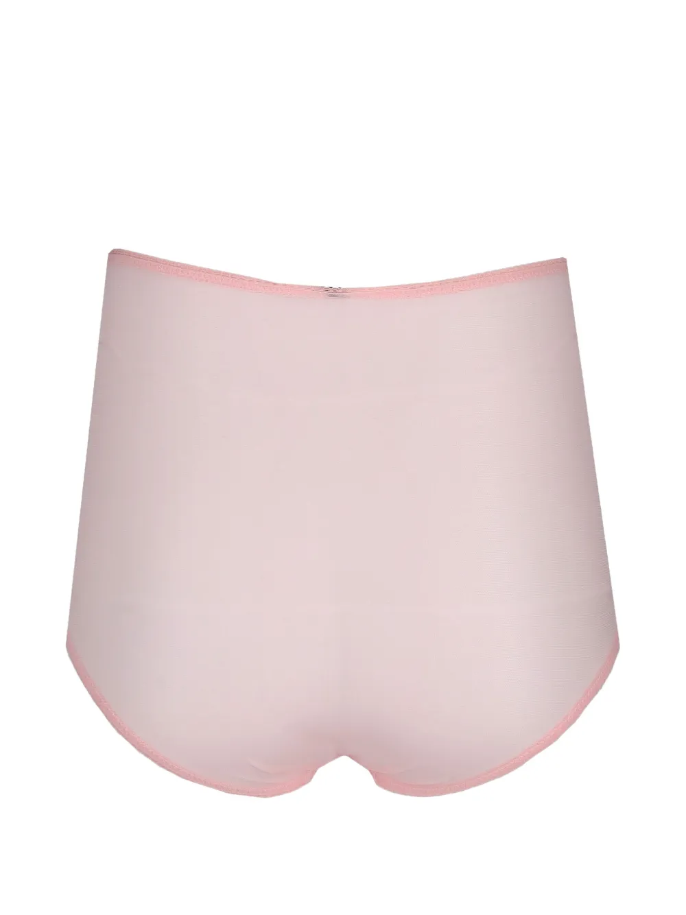 Laura Urbinati Slip met kanten vlakken en strik-detail Roze